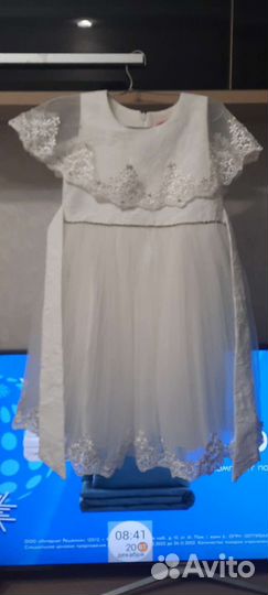 Праздничное платье для девочки на рост 122-128