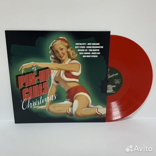 Various - Pin Up Girls Christmas (LP) red vinyl