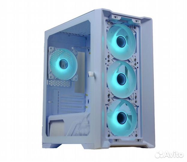 Игровой корпус Powercase alisio Micri X4B+4шт aRGB