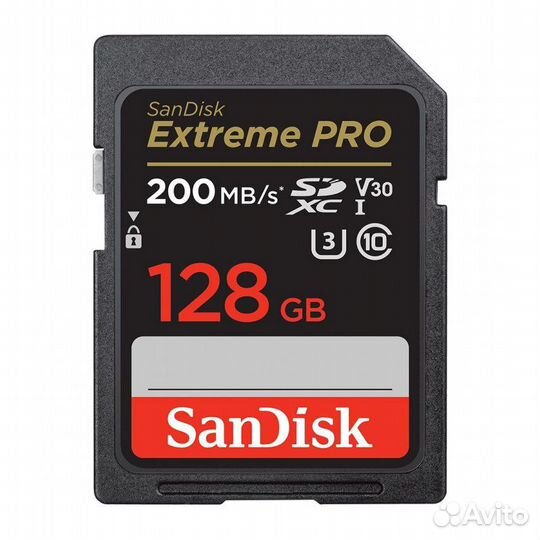 Карта памяти SanDisk Extreme Pro 128GB 200/90 MB/s