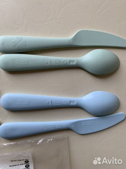 Столовые приборы детские IKEA, тарелка Курносики н