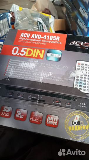 ACV AVD-4105R 0.5din проигрыватель