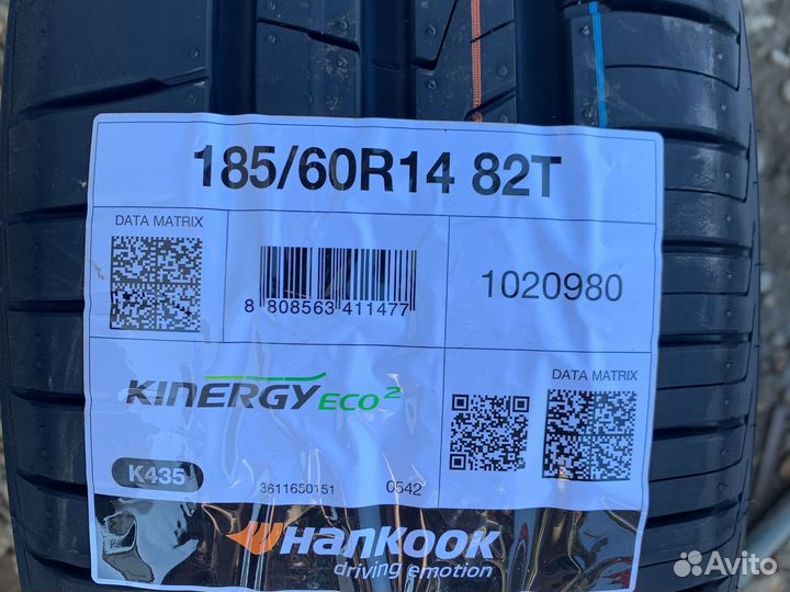 Hankook Kinergy Eco 2 K435 185/60 R14 и 185/60 R14 20B
