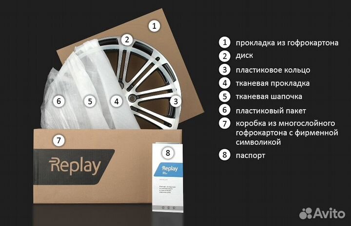 Replay MR80 8,5х19 5/112 ет36 66,6 GMF