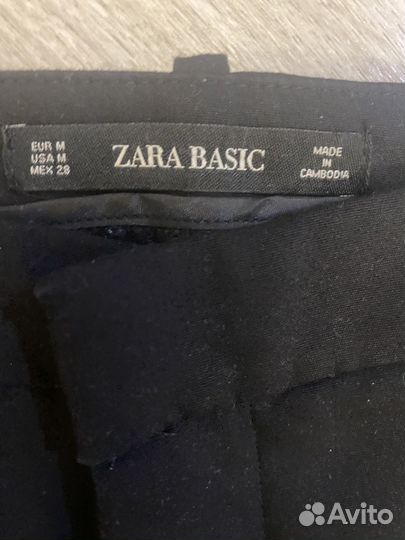 Брюки Zara с леопардовыми лампасами