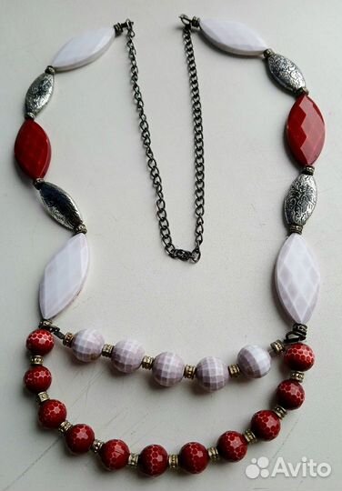 Ожерелье на цепочке бусы