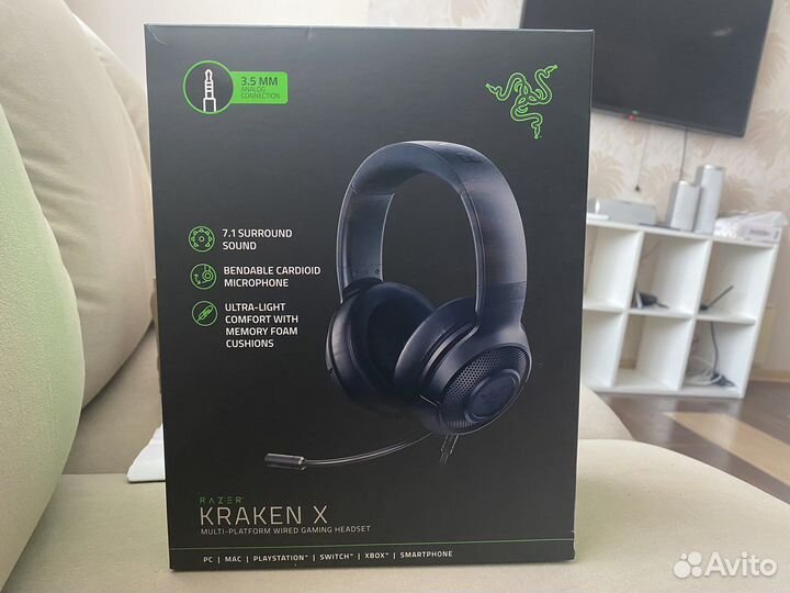 Наушники новые Razer kraken x