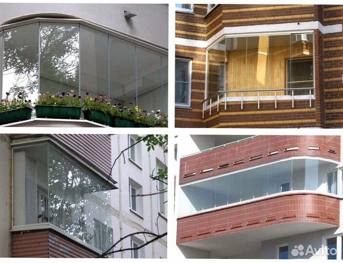 Безрамное раздвижное остекление