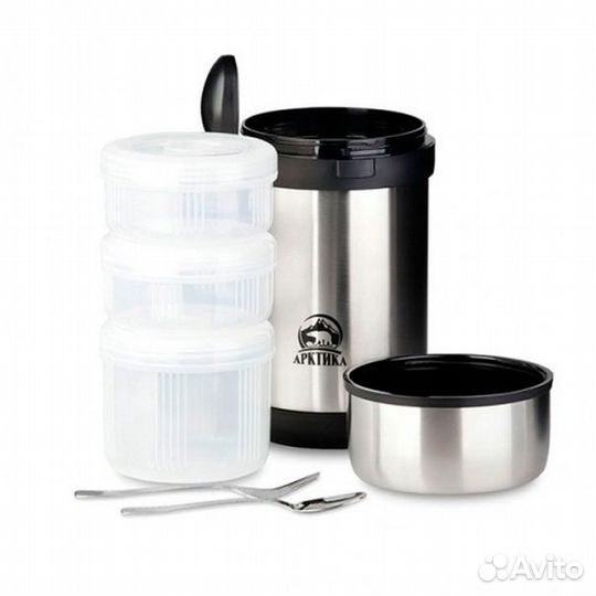 Термос с 3-мя контейнерами 1500 мл. 403-1500 Аркти