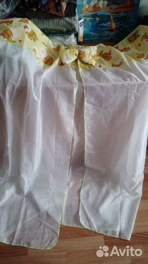 Бортик,балдахин,подушечка,постель в кроваткуАкадем