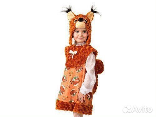 Костюм карнавальный белка 104-110