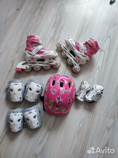 Ролики+защита и шлем, 30-33р
