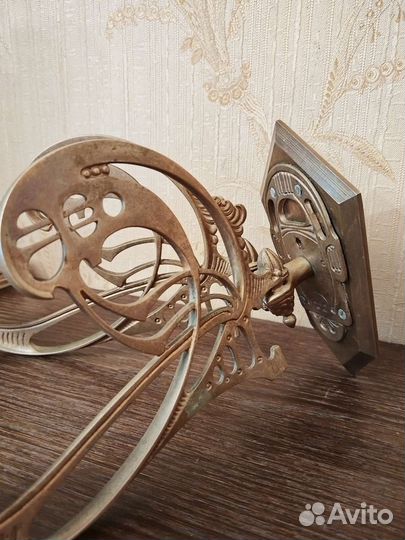 Настенное бра, подсвечник. Бронза, старинный