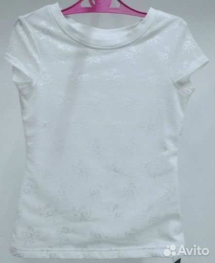 Блузка белая для девочек 134