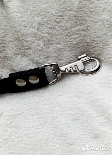 Поводок чёрный брезентовый, 5 м