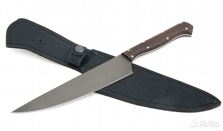 Нож Шеф №8 сталь Х12мф, рукоять венге