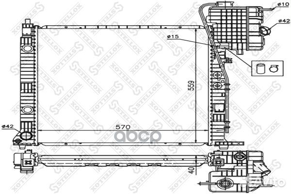 Радиаторы сист.охлажденияstellox 1025872SX Ste