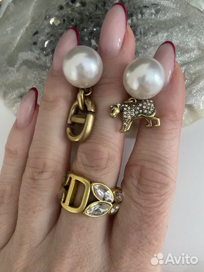 Серьги christian dior