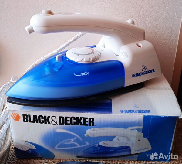 Дорожный утюжок со складной ручкой black&decker TI