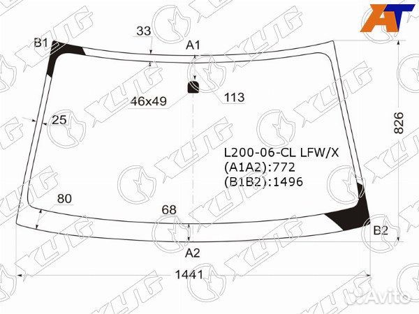 Стекло лобовое mitsubishi pajero sport