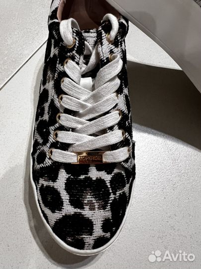 Кеды Topshop леопардовые