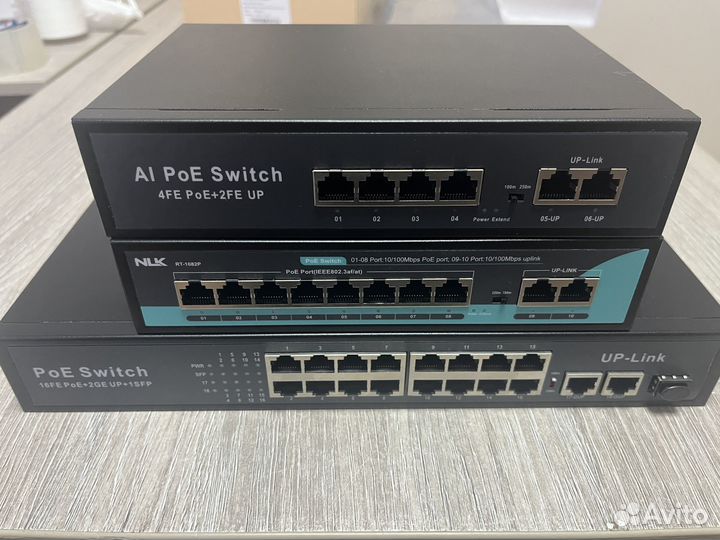 Коммутатор POE 8 портовый 65Вт, свитч для камер IP