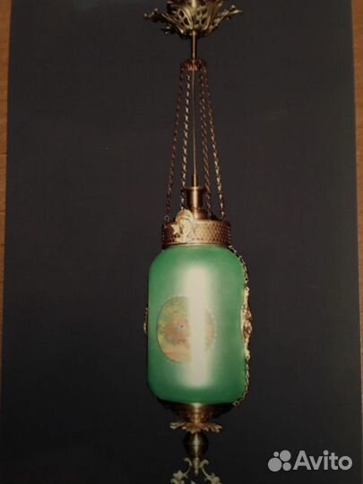 Люстра старинная, плафон- фонарь