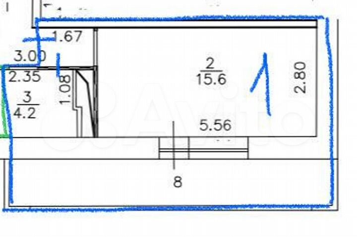 Квартира-студия, 27,8 м², 2/17 эт.