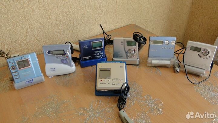 Md плеера пишущие sony sharp и panasonic