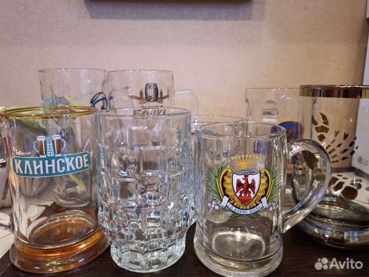 Кружки и бокалы пивные