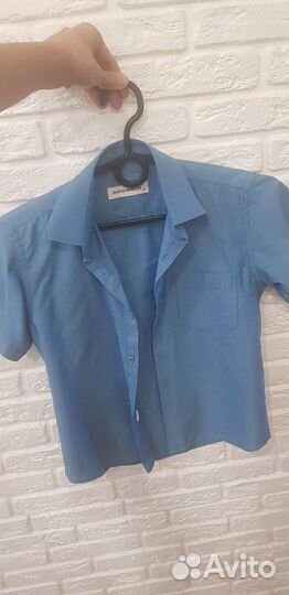 Рубашка синяя
