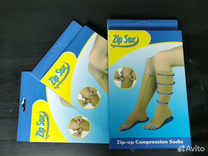 Компрессионные гольфы на молнии Zip Sox