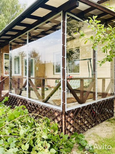 Мягкие окна (шторы) для террас, беседок, веранд