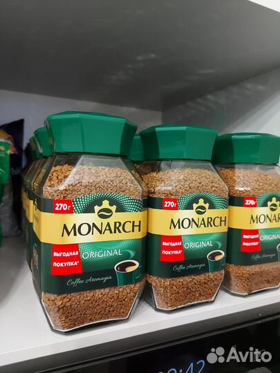 Кофе растворимый Jacob's monarch original 270г