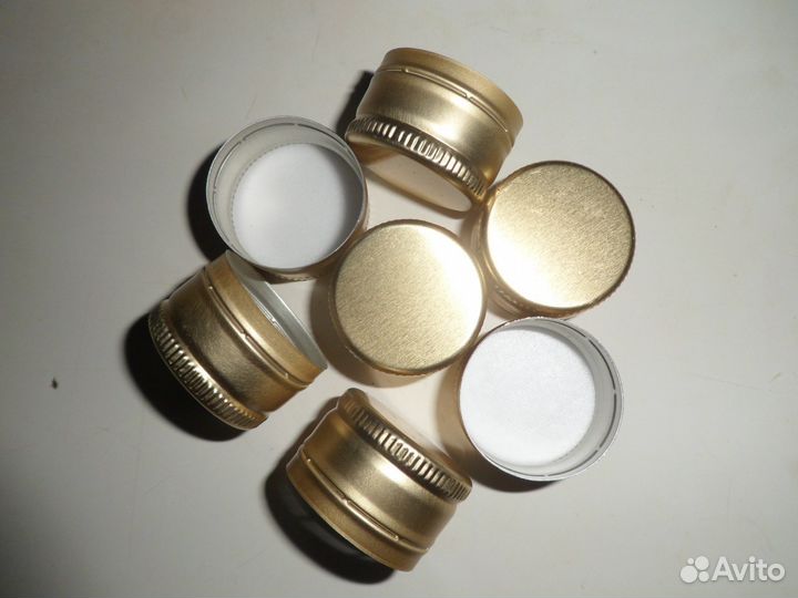 Колпачки алюм. (крышки) для бутылок с резьбой