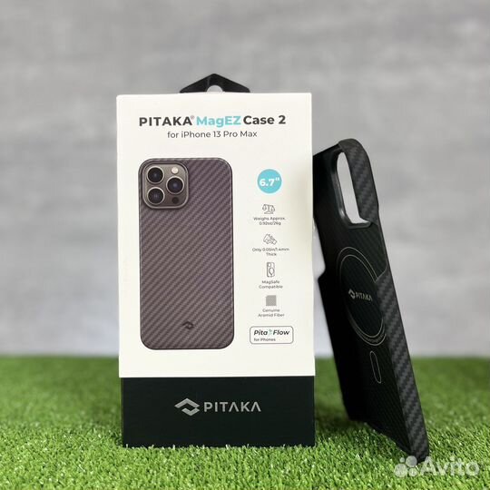 Чехол Pitaka iPhone 13 Pro Max - Черный - KI1301PM