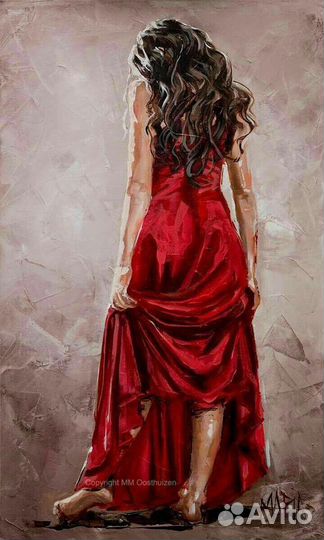 Картина «Леди в красном»
