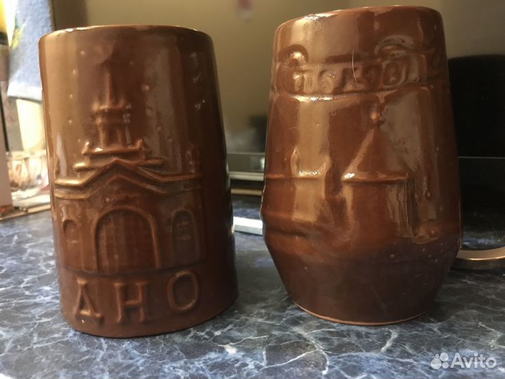 Кружки, горшочки кокотницы глиняные и керамические