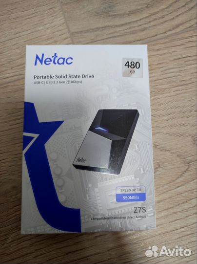 Внешний накопитель SSD 480 гб Netac