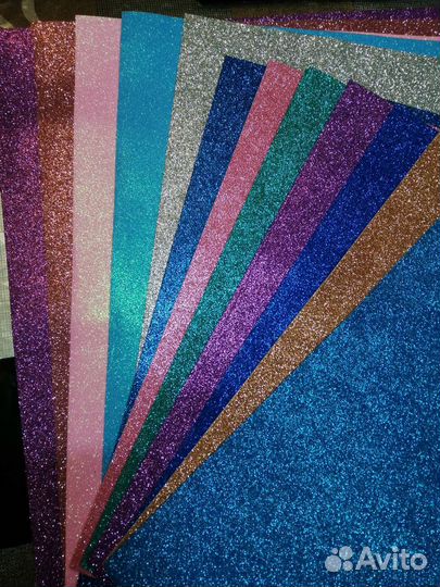 Фоамиран глиттерный