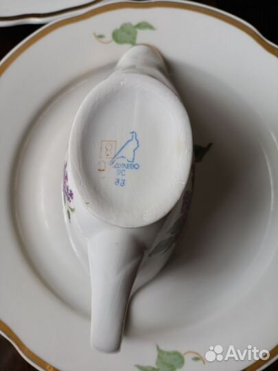 Столовый сервиз СССР сирень, Дулево