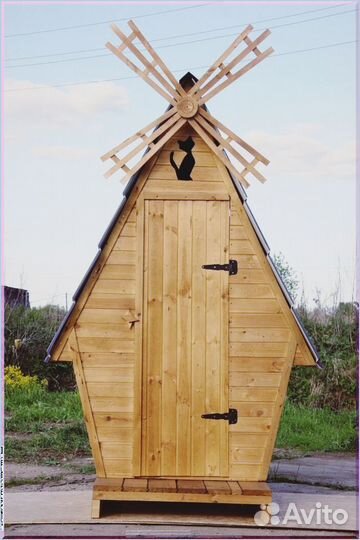 Дачный туалет деревянный шже 024