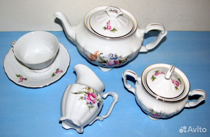 Чайный набор*Мейсенский букет* Repast 6/15
