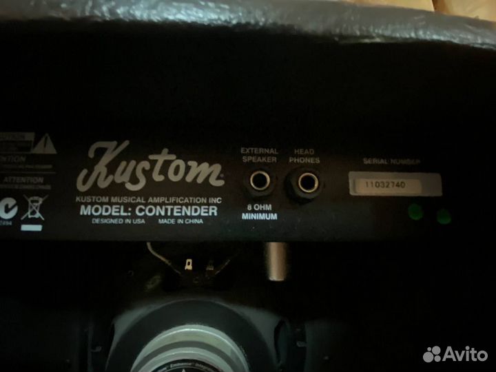 Гитарный комбоусилитель kustom the contender 18вт