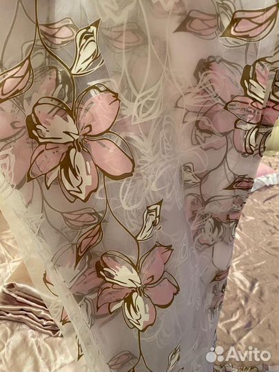 Покрывало, подушки, шторы, тюль, ламбрикен