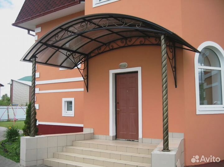 Навес с односкатной крышей