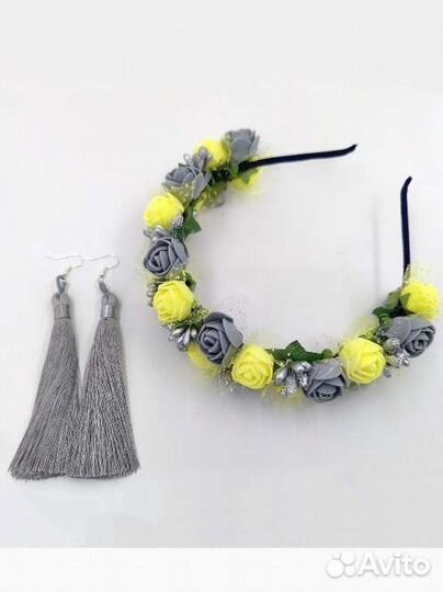 Ободок для волос ручной работы