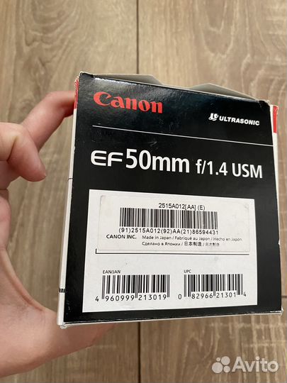 Объектив canon 50mm 1 4 usm