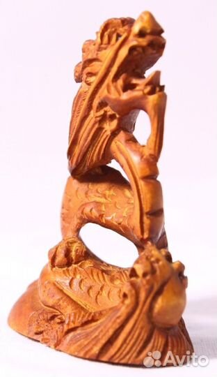 Статуэтка Дракон - Нэцкэ из Дерева Самшит ru* 50