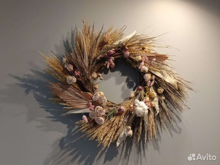 Венок из сухоцветов